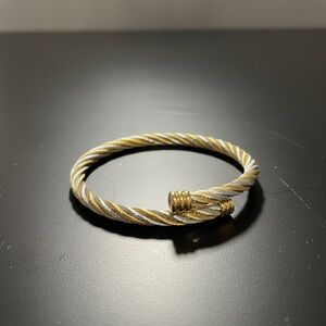 Elegant Stainless Steel Twist Bracelet